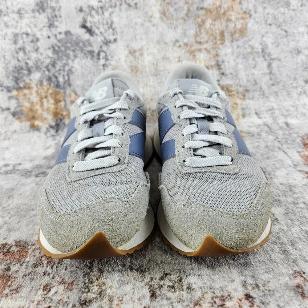 New Balance 237 Shoes Womens‎ 6B Grey Blue Suede Mesh Lifestyle Sneakers WS237FE